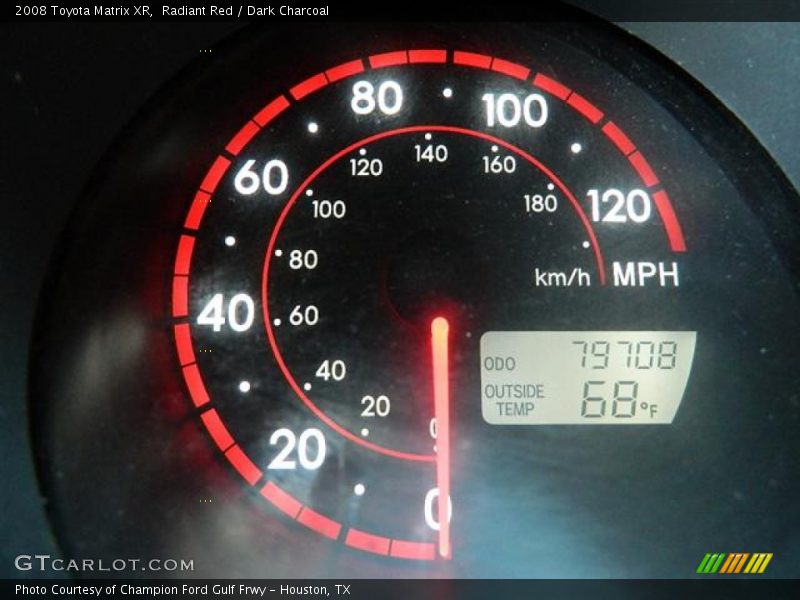 Radiant Red / Dark Charcoal 2008 Toyota Matrix XR