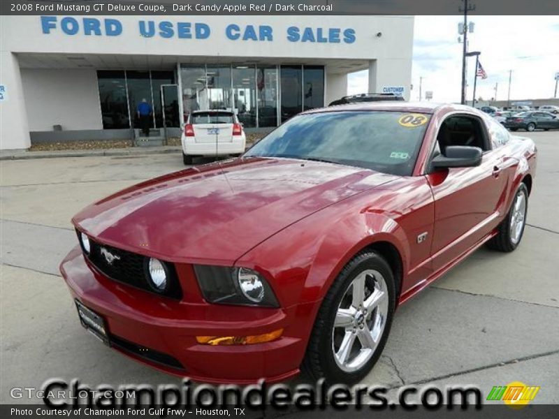 Dark Candy Apple Red / Dark Charcoal 2008 Ford Mustang GT Deluxe Coupe