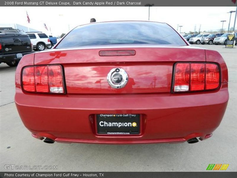 Dark Candy Apple Red / Dark Charcoal 2008 Ford Mustang GT Deluxe Coupe