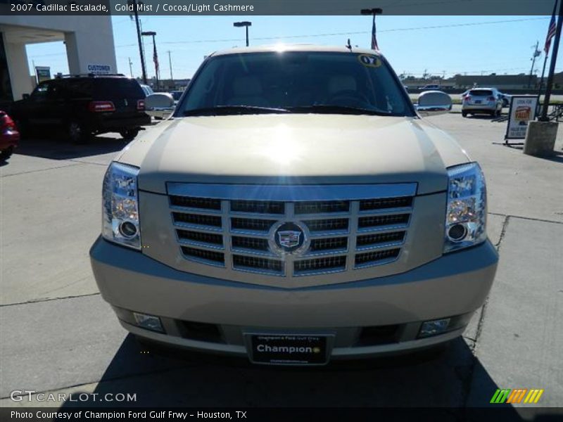 Gold Mist / Cocoa/Light Cashmere 2007 Cadillac Escalade