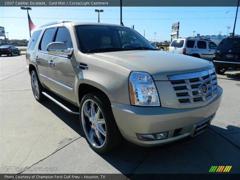 Gold Mist / Cocoa/Light Cashmere 2007 Cadillac Escalade