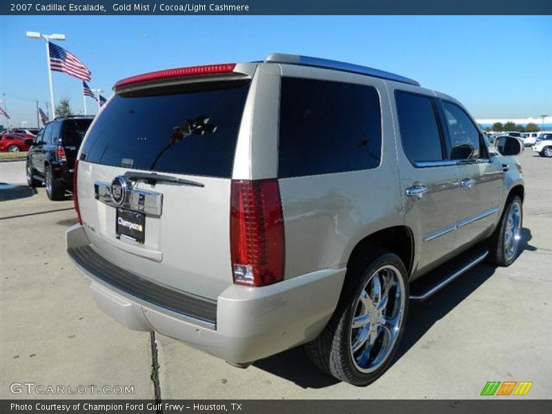 Gold Mist / Cocoa/Light Cashmere 2007 Cadillac Escalade