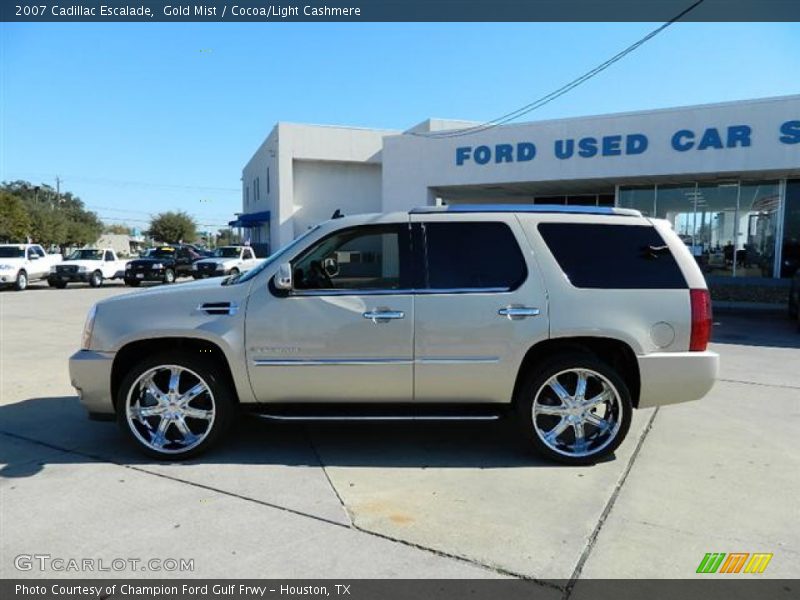 Gold Mist / Cocoa/Light Cashmere 2007 Cadillac Escalade