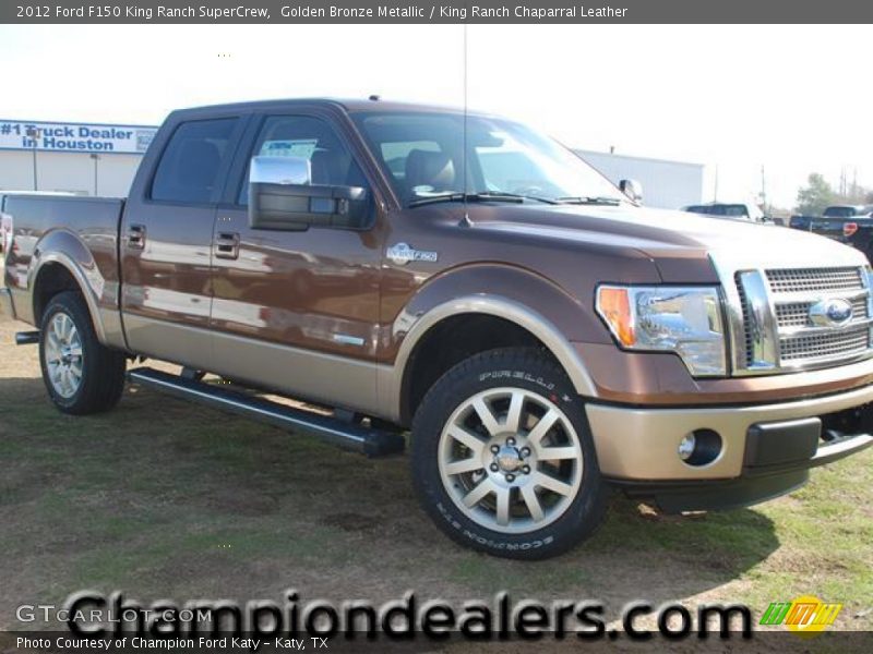 Golden Bronze Metallic / King Ranch Chaparral Leather 2012 Ford F150 King Ranch SuperCrew