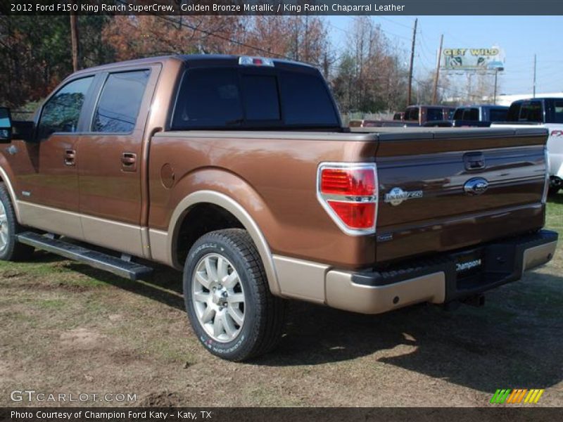 Golden Bronze Metallic / King Ranch Chaparral Leather 2012 Ford F150 King Ranch SuperCrew