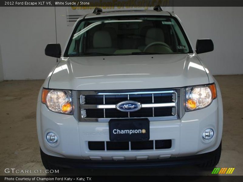 White Suede / Stone 2012 Ford Escape XLT V6