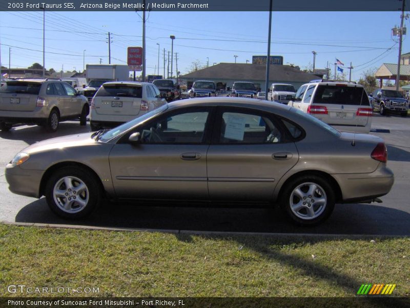 Arizona Beige Metallic / Medium Parchment 2003 Ford Taurus SES