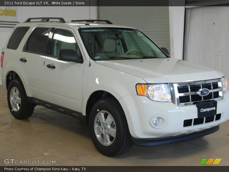 White Suede / Stone 2012 Ford Escape XLT V6