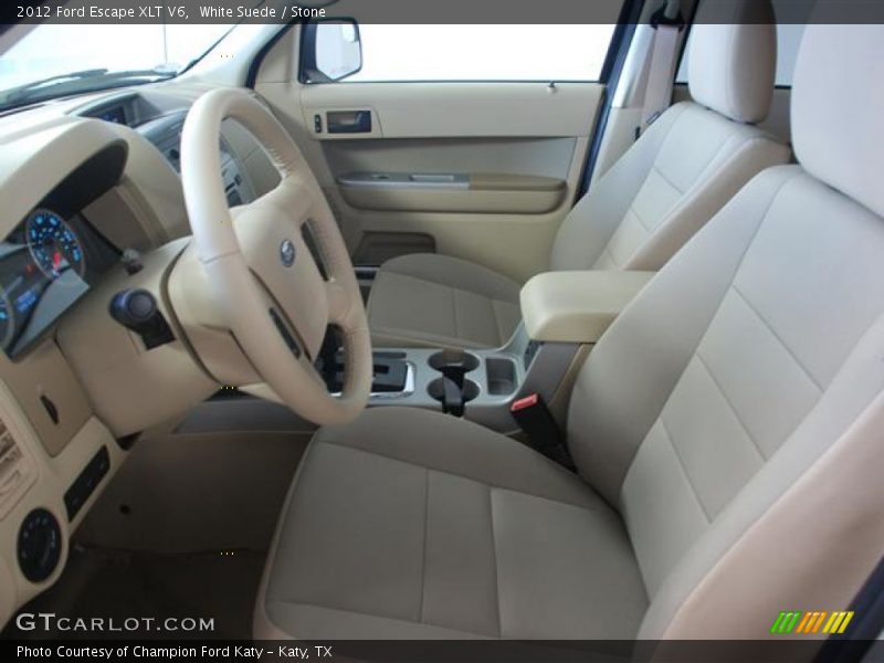 White Suede / Stone 2012 Ford Escape XLT V6