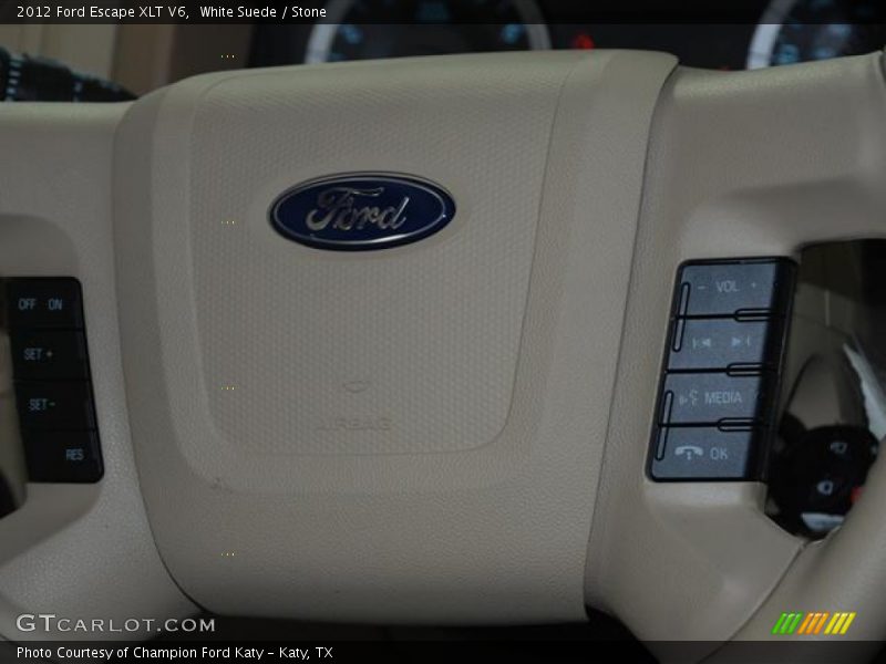 White Suede / Stone 2012 Ford Escape XLT V6
