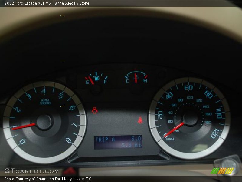 White Suede / Stone 2012 Ford Escape XLT V6