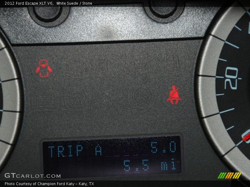 White Suede / Stone 2012 Ford Escape XLT V6