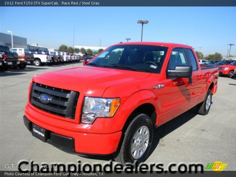Race Red / Steel Gray 2012 Ford F150 STX SuperCab
