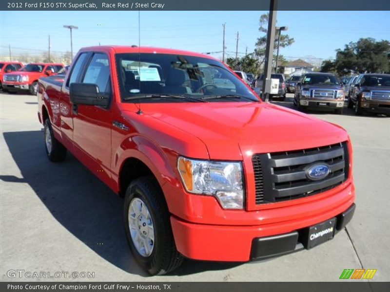 Race Red / Steel Gray 2012 Ford F150 STX SuperCab