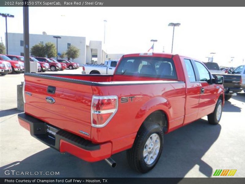 Race Red / Steel Gray 2012 Ford F150 STX SuperCab
