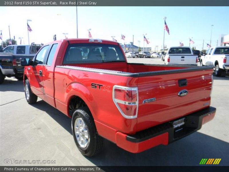 Race Red / Steel Gray 2012 Ford F150 STX SuperCab