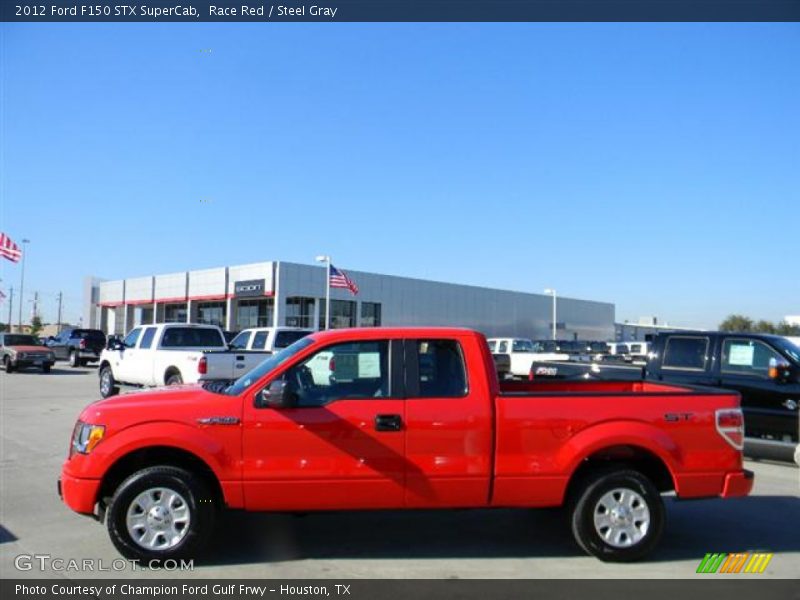 Race Red / Steel Gray 2012 Ford F150 STX SuperCab