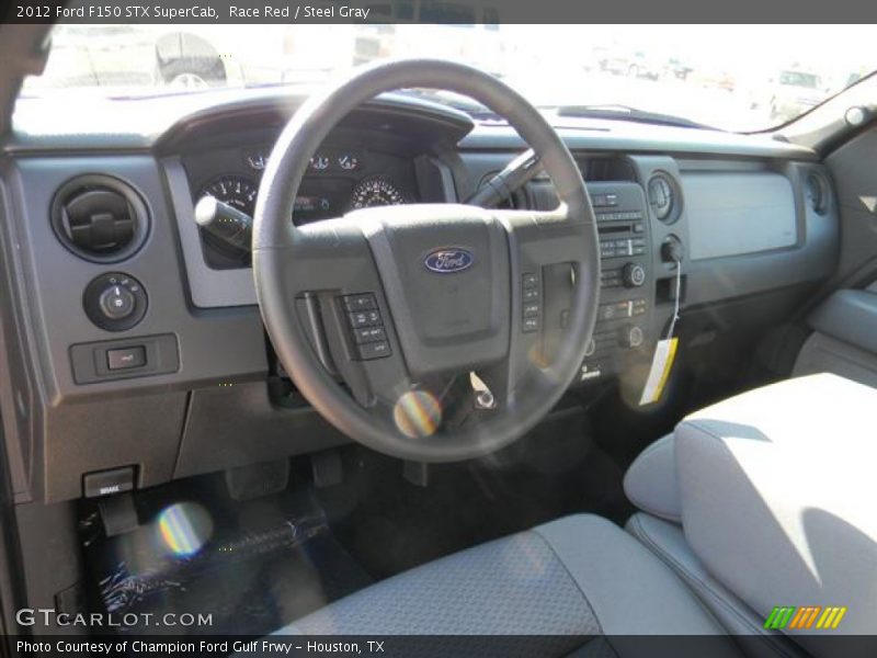 Race Red / Steel Gray 2012 Ford F150 STX SuperCab