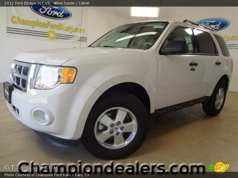 White Suede / Camel 2012 Ford Escape XLT V6
