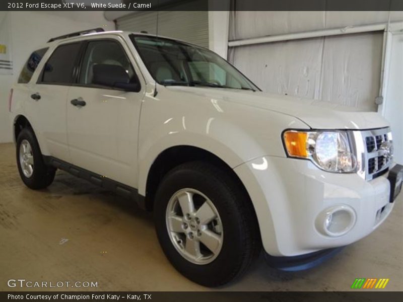White Suede / Camel 2012 Ford Escape XLT V6