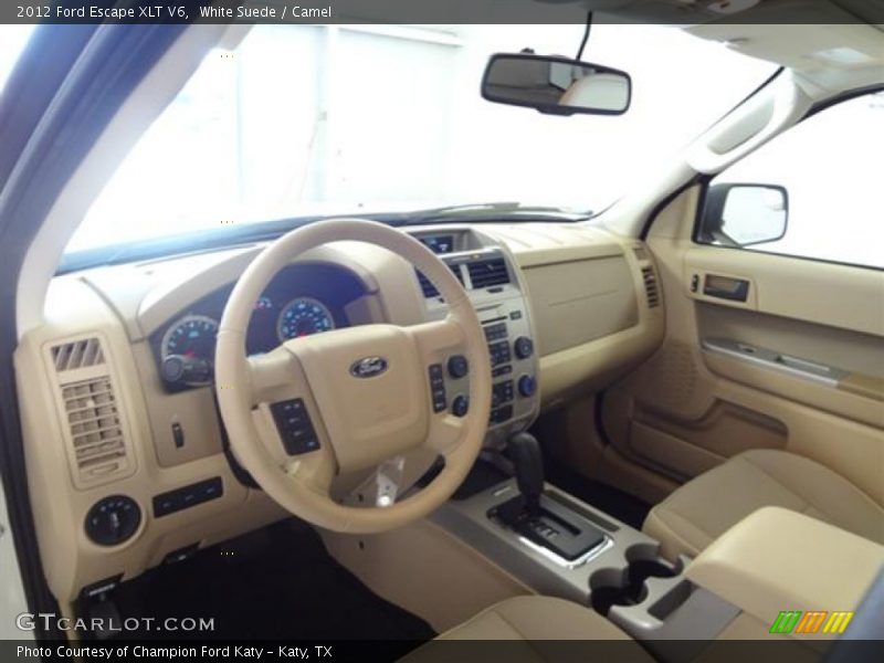 White Suede / Camel 2012 Ford Escape XLT V6