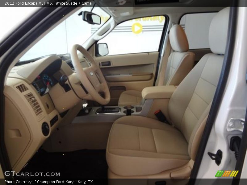 White Suede / Camel 2012 Ford Escape XLT V6