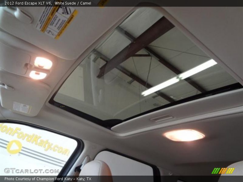 White Suede / Camel 2012 Ford Escape XLT V6