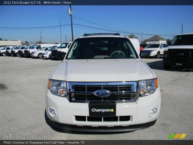 White Suede / Stone 2012 Ford Escape XLT V6
