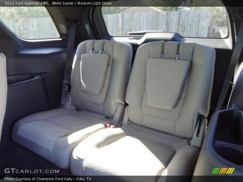 White Suede / Medium Light Stone 2012 Ford Explorer FWD