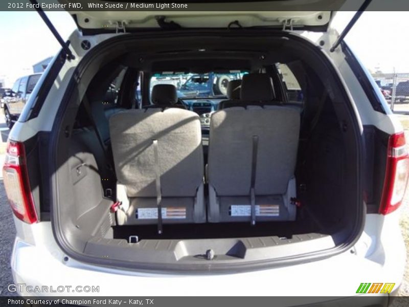 White Suede / Medium Light Stone 2012 Ford Explorer FWD