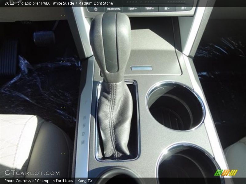 White Suede / Medium Light Stone 2012 Ford Explorer FWD