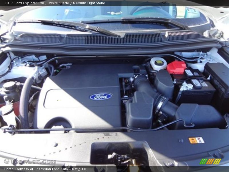White Suede / Medium Light Stone 2012 Ford Explorer FWD