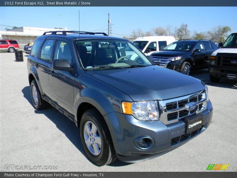 Steel Blue Metallic / Stone 2012 Ford Escape XLS