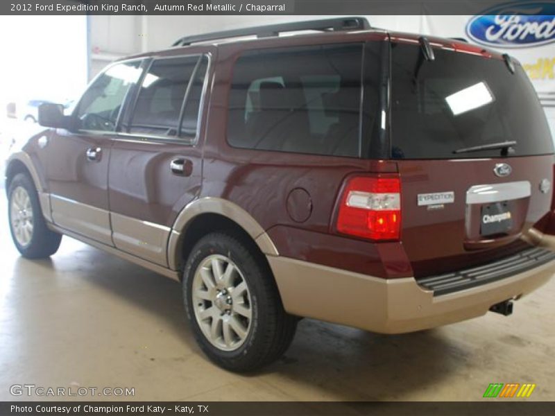 Autumn Red Metallic / Chaparral 2012 Ford Expedition King Ranch