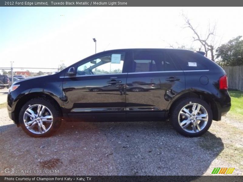 Tuxedo Black Metallic / Medium Light Stone 2012 Ford Edge Limited