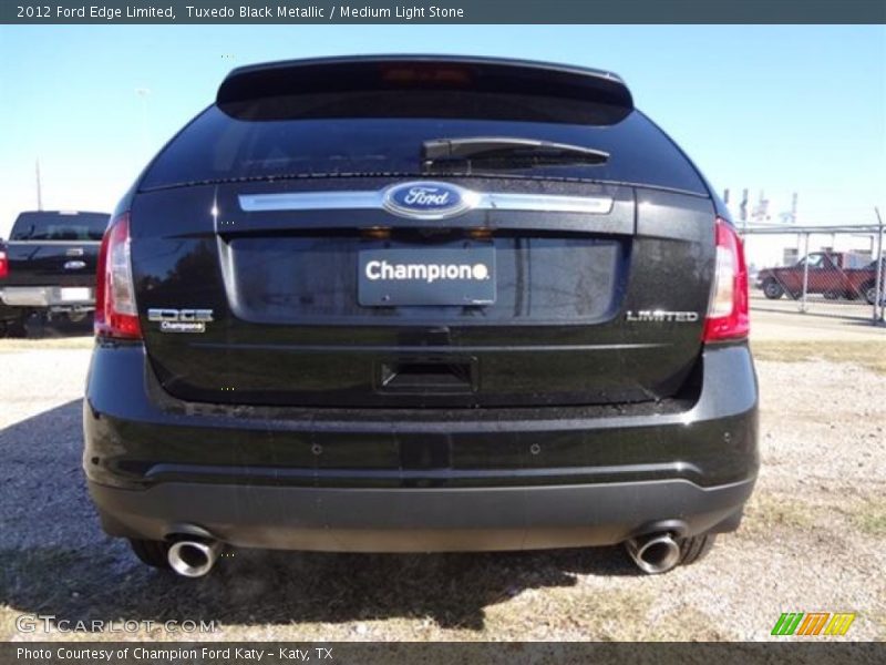 Tuxedo Black Metallic / Medium Light Stone 2012 Ford Edge Limited
