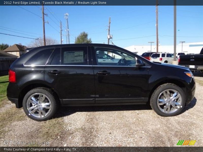 Tuxedo Black Metallic / Medium Light Stone 2012 Ford Edge Limited