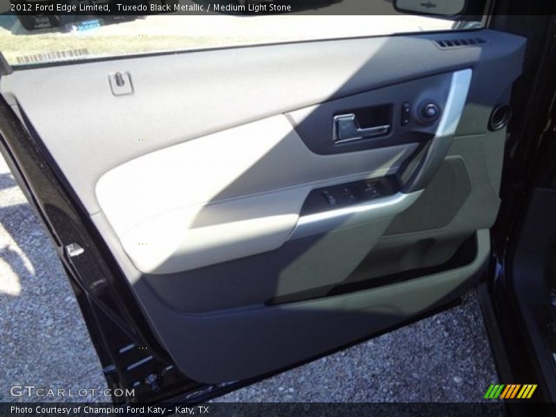 Tuxedo Black Metallic / Medium Light Stone 2012 Ford Edge Limited
