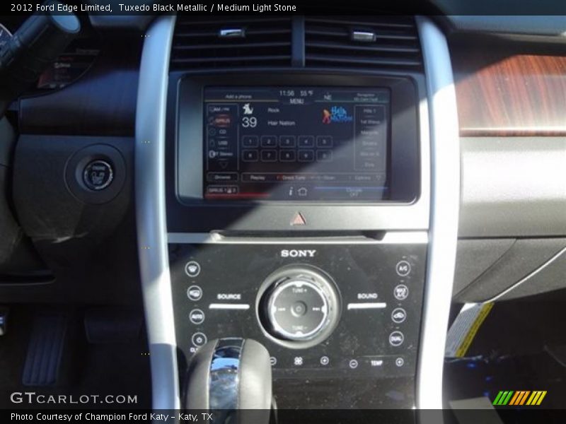 Tuxedo Black Metallic / Medium Light Stone 2012 Ford Edge Limited