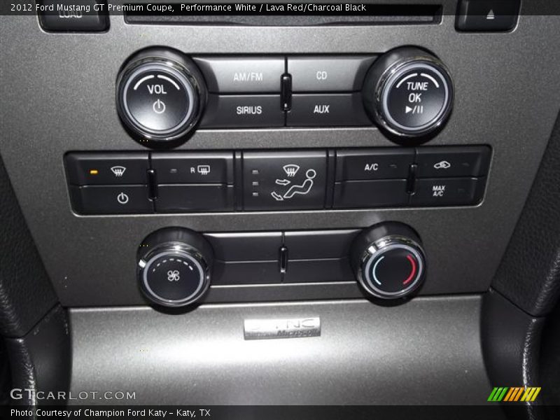 Controls of 2012 Mustang GT Premium Coupe