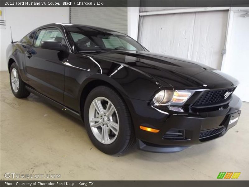 Black / Charcoal Black 2012 Ford Mustang V6 Coupe