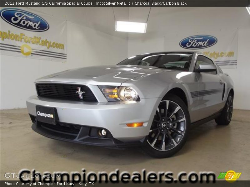 Ingot Silver Metallic / Charcoal Black/Carbon Black 2012 Ford Mustang C/S California Special Coupe