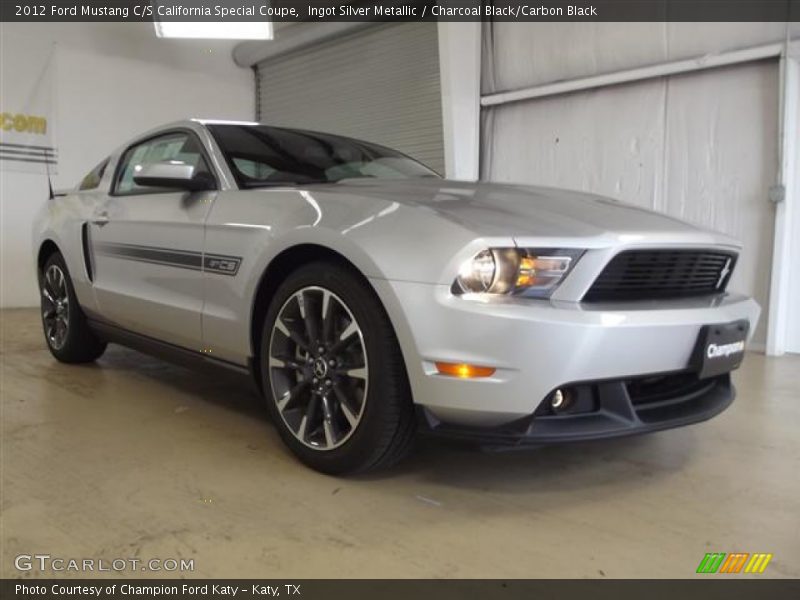Ingot Silver Metallic / Charcoal Black/Carbon Black 2012 Ford Mustang C/S California Special Coupe