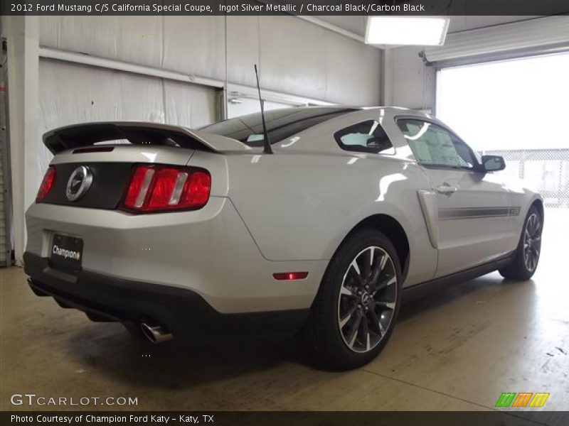 Ingot Silver Metallic / Charcoal Black/Carbon Black 2012 Ford Mustang C/S California Special Coupe