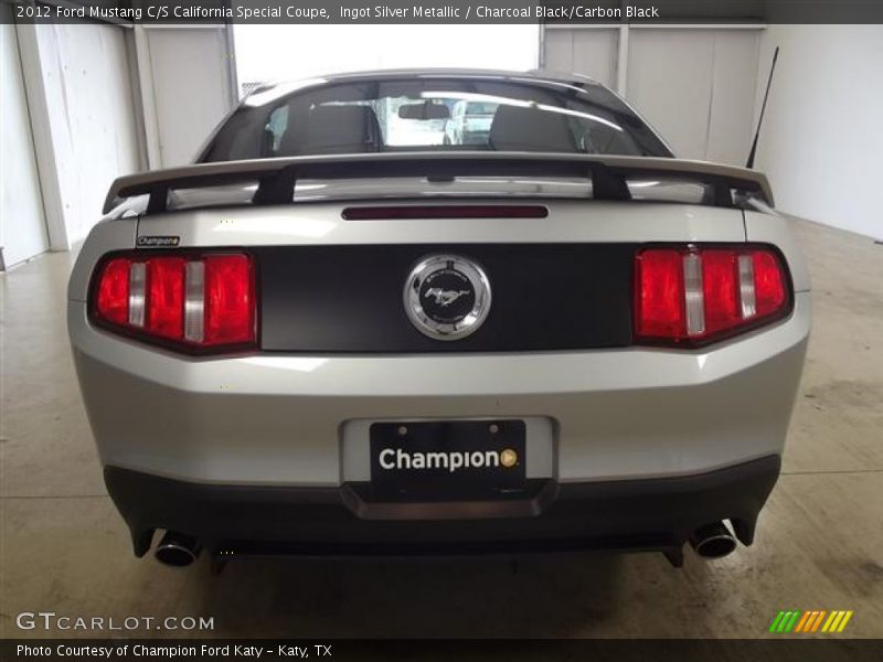 Ingot Silver Metallic / Charcoal Black/Carbon Black 2012 Ford Mustang C/S California Special Coupe