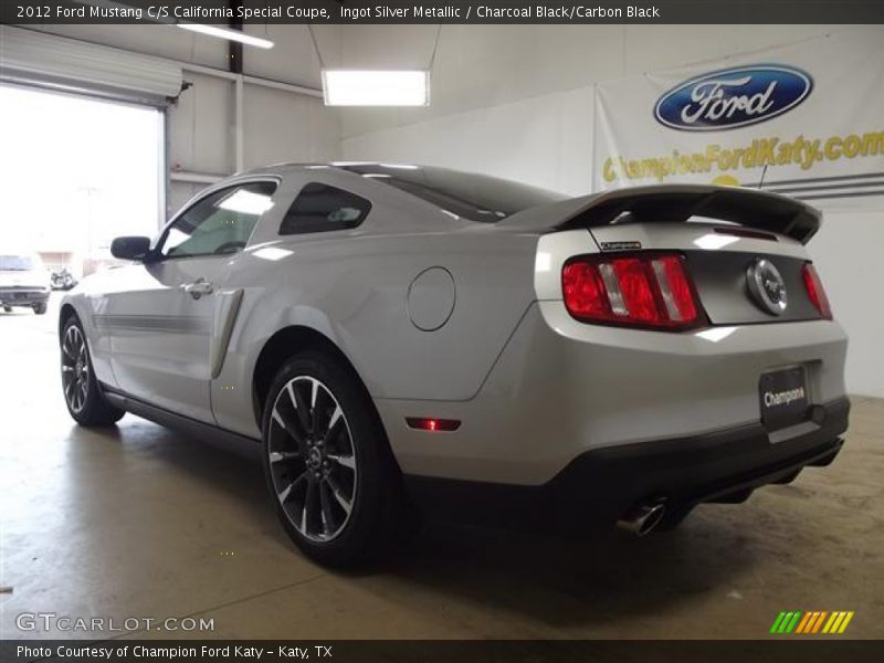 Ingot Silver Metallic / Charcoal Black/Carbon Black 2012 Ford Mustang C/S California Special Coupe