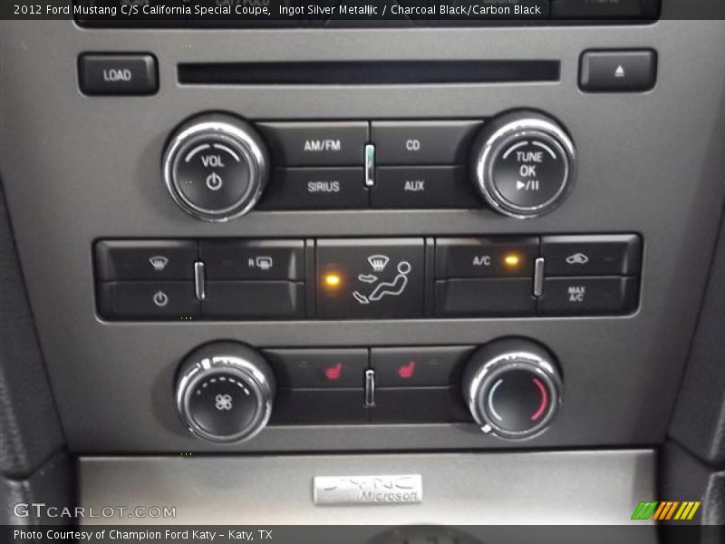 Ingot Silver Metallic / Charcoal Black/Carbon Black 2012 Ford Mustang C/S California Special Coupe