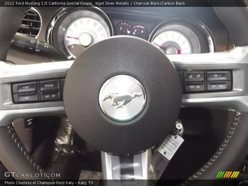 Ingot Silver Metallic / Charcoal Black/Carbon Black 2012 Ford Mustang C/S California Special Coupe