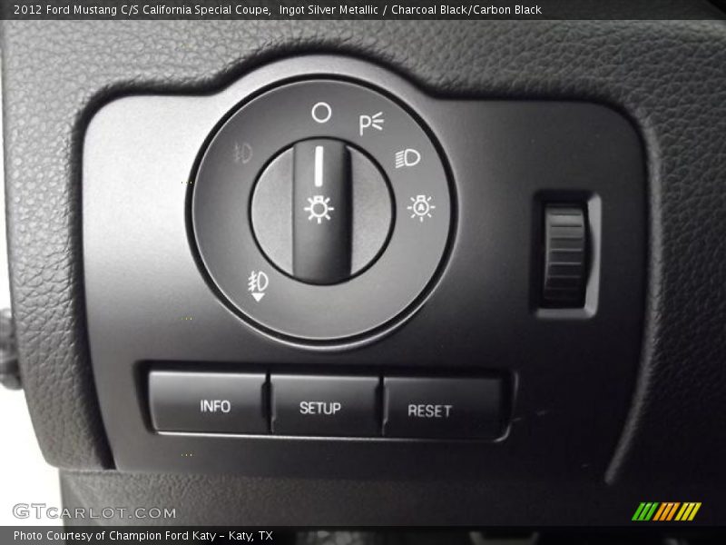 Ingot Silver Metallic / Charcoal Black/Carbon Black 2012 Ford Mustang C/S California Special Coupe