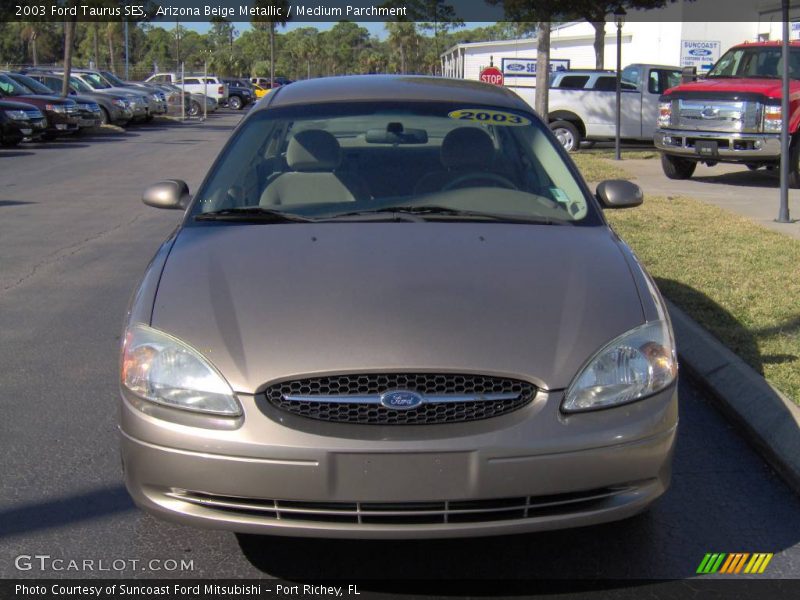 Arizona Beige Metallic / Medium Parchment 2003 Ford Taurus SES